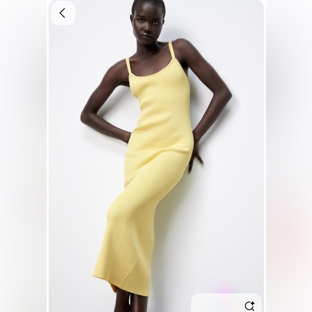 Zara Sunny Yellow Knit Dress